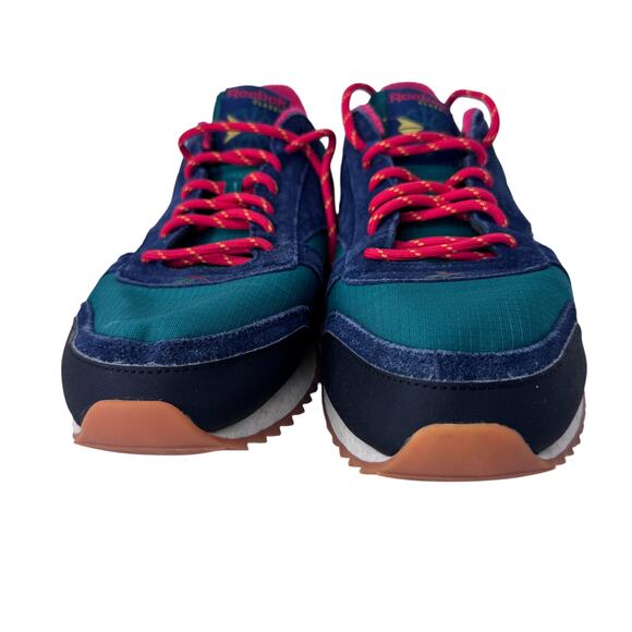 Reebok Alter the Icons Concept Sneaker Men 10.5 Green Blue Leather Ripple DV7193 - Picture 4 of 11